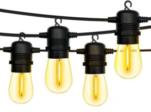 brianvikey 25FT Patio LED String Lights, Outdoor