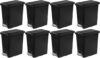 Sterilite 2.7 Gallon Rectangular Step On Trash Bin (8 Pack)