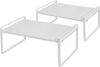 Nxconsu 2Pack Cabinet Shelves Stackable Shelf Organizer