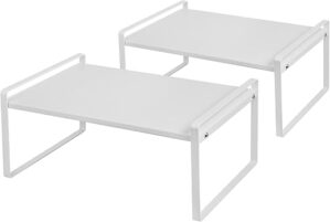 Nxconsu 2Pack Cabinet Shelves Stackable Shelf Organizer