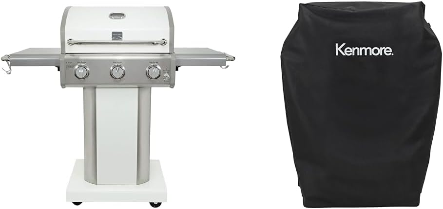Kenmore 3-Burner Propane Gas Grill With Cover