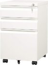 DEVAISE 3-Drawer Mobile File Cabinet, White