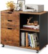 DEVAISE 3-Drawer Wood File Cabinet, Mobile Filing Cabinet
