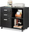 DEVAISE 3-Drawer Wood File Cabinet With Lock