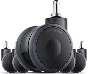 Jusonpower 3-Inch Rubber Office Chair Casters
