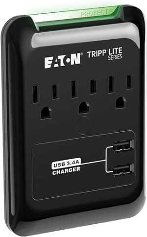Tripp Lite 3 Outlet Portable Surge Protector SK30USB