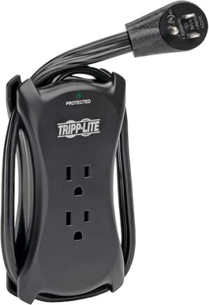 Tripp Lite 3 Outlet Portable Surge Protector (TRAVELER3USB)