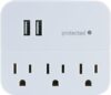 GE 3-Outlet Surge Protector With USB, 14512