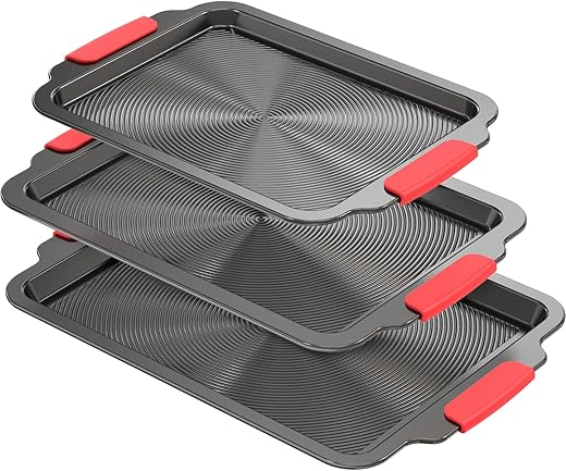 bazova 3-Piece Nonstick Baking Sheet Set