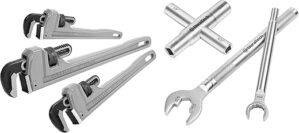 DURATECH 3-Piece Pipe Wrench Set & Sillcock Key