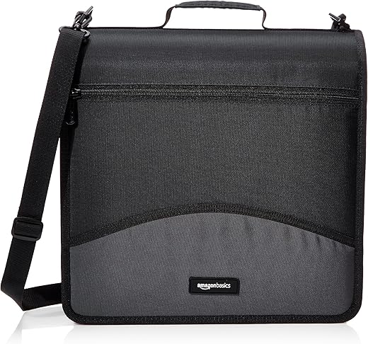 Amazon Basics 3-Ring Binder With Zipper, 3 Inch