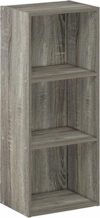 Furinno 3-Tier Bookcase Storage, French Oak