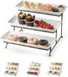 Cormomu 3 Tier Collapsible Serving Tray, 14 Inches