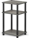 Furinno 3-Tier End Table, French Oak Grey