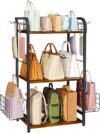 koozuuyk 3-Tier Floor-Standing Purse Organizer