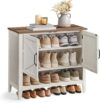 VASAGLE 3-Tier Freestanding Shoe Storage Cabinet
