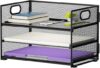 Marbrasse 3 Tier Mesh Paper Organizer Tray