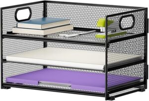 Marbrasse 3 Tier Mesh Paper Organizer Tray
