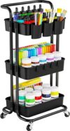 Pipishell 3 Tier Rolling Slim Bathroom Cart
