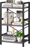 Homeiju 3 Tier Rustic Etagere Book Shelf
