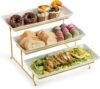 LYEOBOH 3 Tier Serving Stand With Platters Set