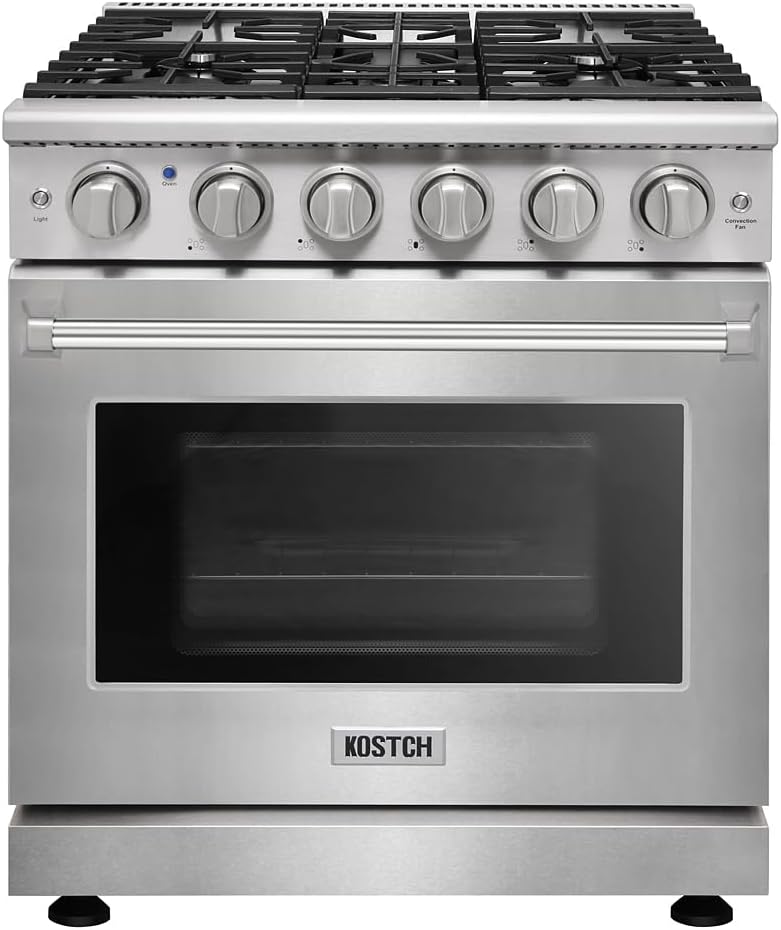 KOSTCH 30 Inch Pro-Style Propane Gas Range - KOS-30RG03MLP