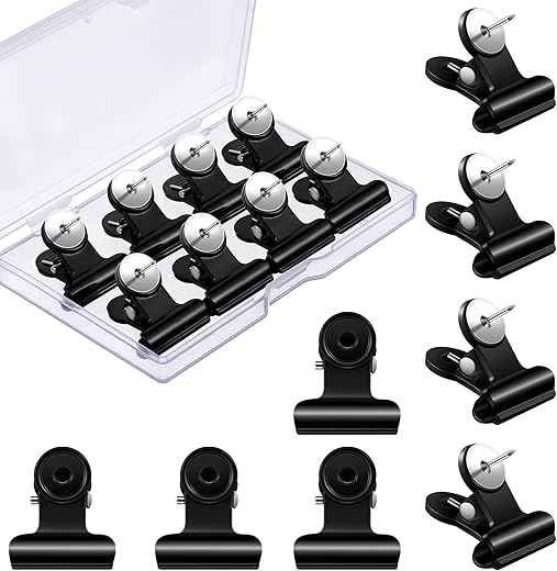 Sabary 30 Pieces Bulldog Thumbtack Clips (Pins & Tacks-4033)