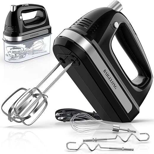 BAIGELONG 300W Ultra Power Kitchen Hand Mixer