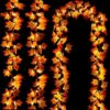 TURNMEON 30Ft Fall Garland 60 LED Leaf Lights