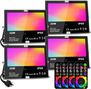 MELPO 30W LED Flood Light Outdoor RGB