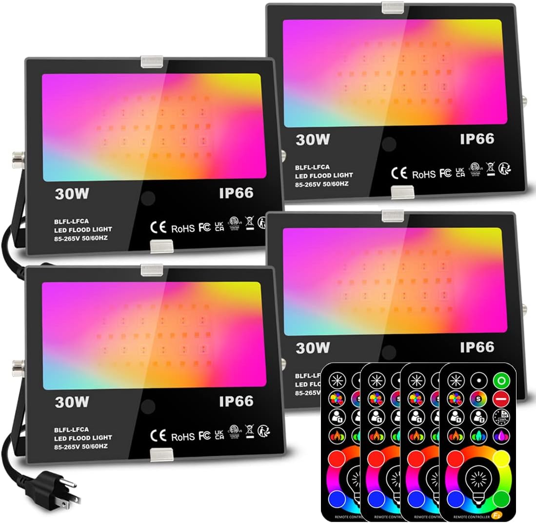 MELPO 30W LED Flood Light Outdoor RGB