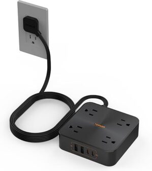 TESSAN 30W USB C Power Strip, Fast Charge