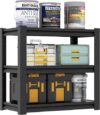 BIZOEIRON 31.5″ H Metal Storage Shelving, Adjustable