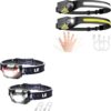Lighting EVER 3200008-2 LED Rechargeable Headlamp Super Bright