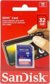 SanDisk 32GB SDHC Flash Memory Card (SDSDB-032G-B35)