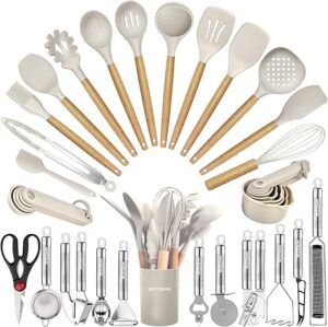 BESTZMWK 35 PCs Cooking Utensils Set With Grater