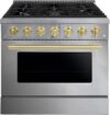 FORTÉ 36″ Gas Range: 6 Burners, Convection