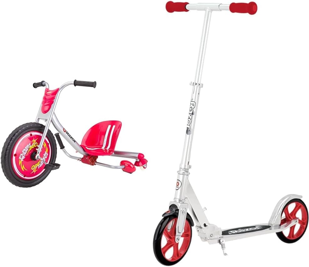 Razor 360 Caster Trike & A5 Lux Scooter Bundle