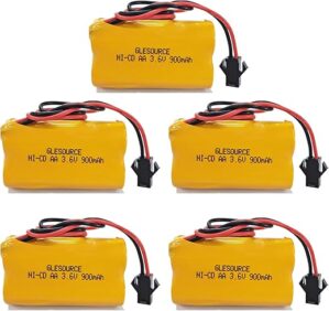 XUNTU 3.6V 900mAh Ni-Cd Exit Sign Battery (5 Pack)