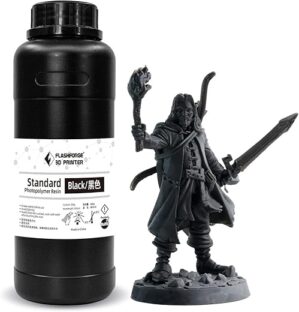 FLASHFORGE 3D Printer Resin, LCD UV-Fast-Curing, Black
