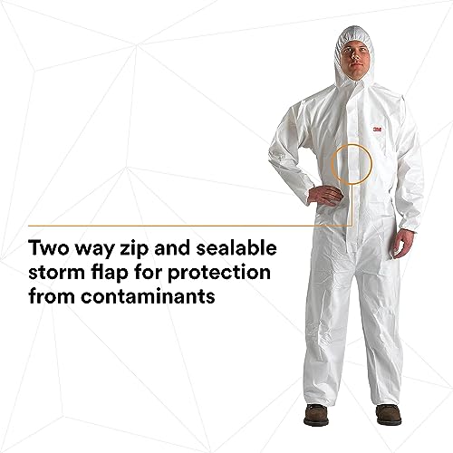 3M Disposable Protective Coverall, Hooded, 3XL, 4510-3XL - Image 4