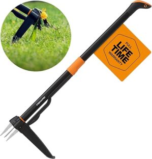 Fiskars 4-Claw Stand Up Weed Puller Tool