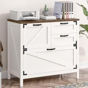 Vabches 4-Drawer Wood Lateral File Cabinet