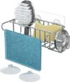HapiRm 4 In 1 Adhesive Sink Caddy Holder