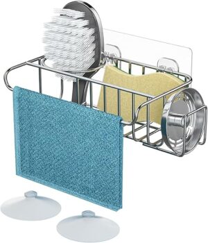 HapiRm 4 In 1 Adhesive Sink Caddy Holder