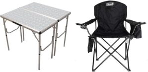 Coleman 4-in-1 Folding Camp Table And Chair