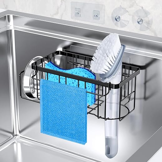 StorageRight 4-in-1 Sponge Holder With Adhesive Hook