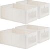 Fordonral 4 Pack Linen Storage Bins