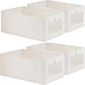 Fordonral 4 Pack Linen Storage Bins
