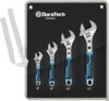 DURATECH 4-Piece Adjustable Wrench Set, CR-V Steel